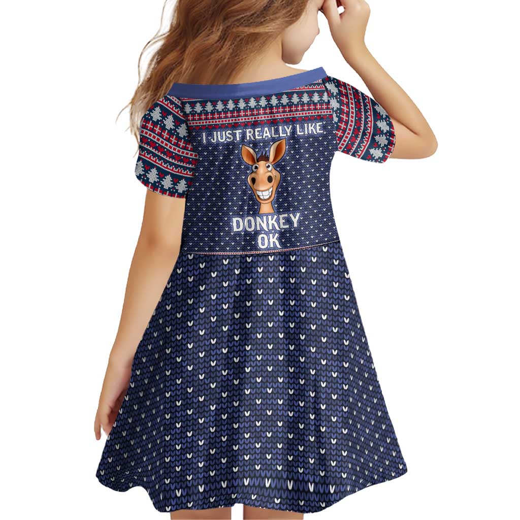 I Just Really Like Donkey Christmas Christmas Family Matching Tank Maxi Dress and Hawaiian Shirt Xmas Holiday Patterns - Wonder Print Shop