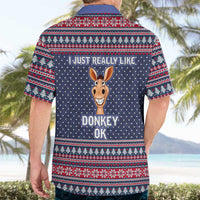 I Just Really Like Donkey Christmas Christmas Hawaiian Shirt Xmas Holiday Patterns - Wonder Print Shop