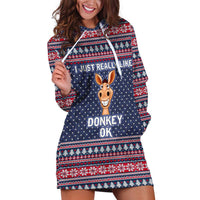 I Just Really Like Donkey Christmas Christmas Hoodie Dress Xmas Holiday Patterns - Wonder Print Shop