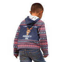 I Just Really Like Donkey Christmas Christmas Kid Hoodie Xmas Holiday Patterns - Wonder Print Shop