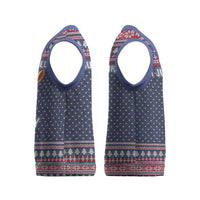 I Just Really Like Donkey Christmas Christmas Knitted V-Neck Vest Xmas Holiday Patterns - Wonder Print Shop