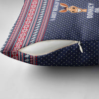 I Just Really Like Donkey Christmas Christmas Pillow Cover Xmas Holiday Patterns - Wonder Print Shop