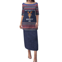 I Just Really Like Donkey Christmas Christmas Puletasi Xmas Holiday Patterns - Wonder Print Shop
