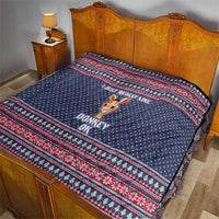 I Just Really Like Donkey Christmas Christmas Quilt Xmas Holiday Patterns - Wonder Print Shop