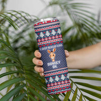 I Just Really Like Donkey Christmas Christmas Skinny Tumbler Xmas Holiday Patterns - Wonder Print Shop