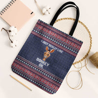 I Just Really Like Donkey Christmas Christmas Tote Bag Xmas Holiday Patterns - Wonder Print Shop
