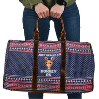 I Just Really Like Donkey Christmas Christmas Travel Bag Xmas Holiday Patterns - Wonder Print Shop