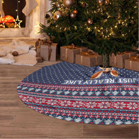 I Just Really Like Donkey Christmas Tree Skirt Xmas Holiday Patterns - Wonder Print Shop