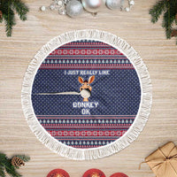 I Just Really Like Donkey Christmas Tree Skirt Xmas Holiday Patterns - Wonder Print Shop