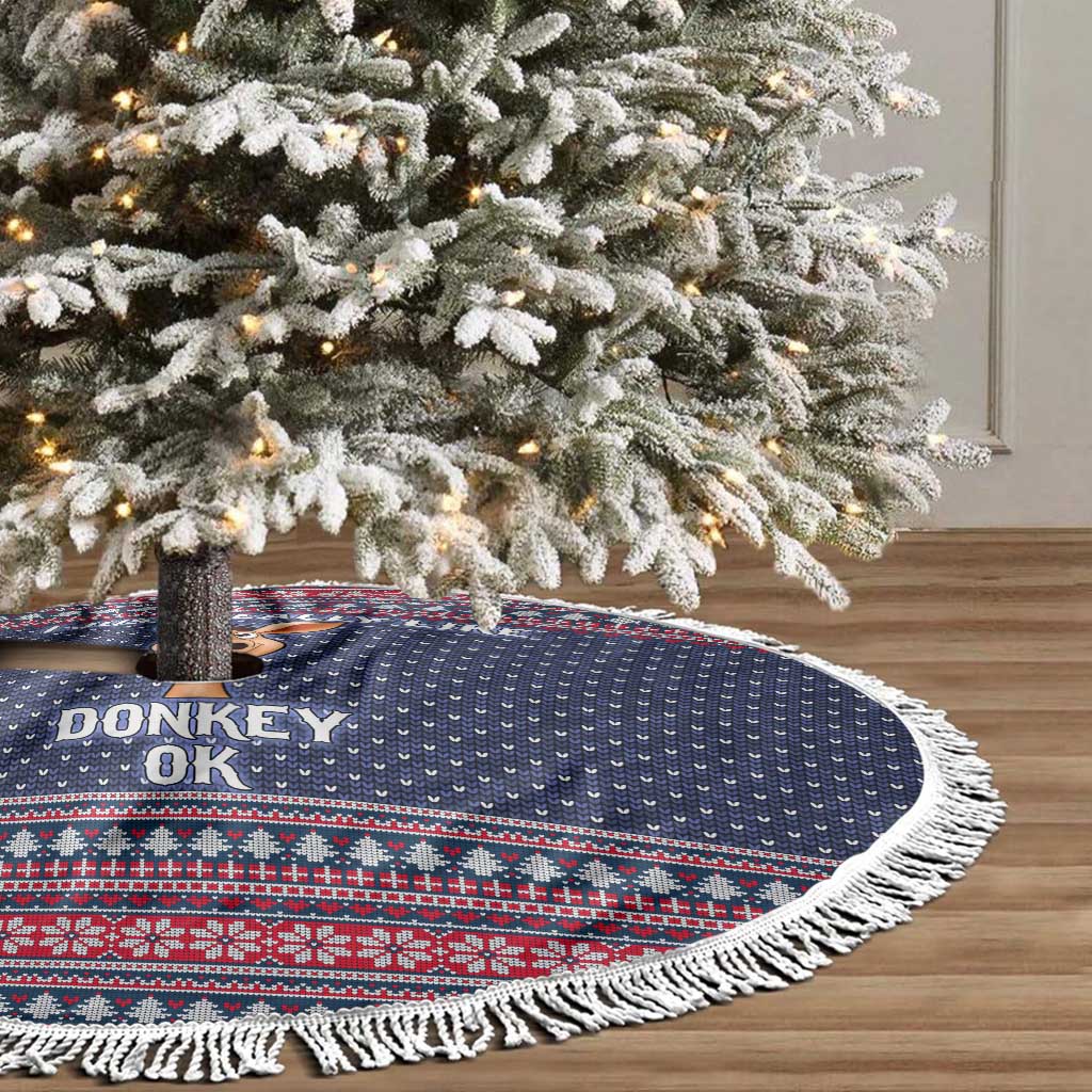 I Just Really Like Donkey Christmas Tree Skirt Xmas Holiday Patterns - Wonder Print Shop