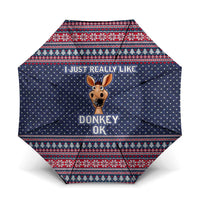 I Just Really Like Donkey Christmas Christmas Umbrella Xmas Holiday Patterns - Wonder Print Shop