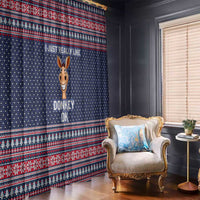 I Just Really Like Donkey Christmas Christmas Window Curtain Xmas Holiday Patterns - Wonder Print Shop