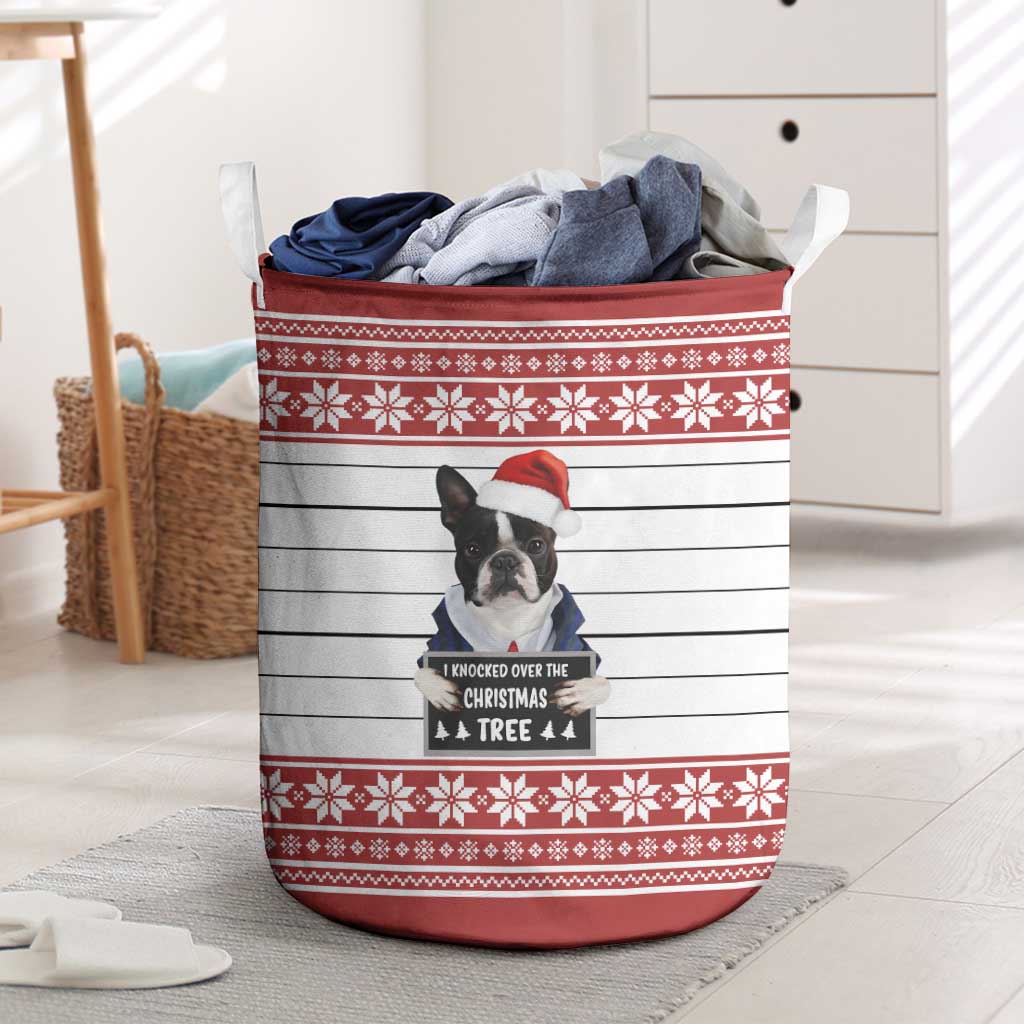 I Knocked Over Yhe Christmas Tree Christmas Christmas Laundry Basket Xmas Holiday Patterns - Wonder Print Shop