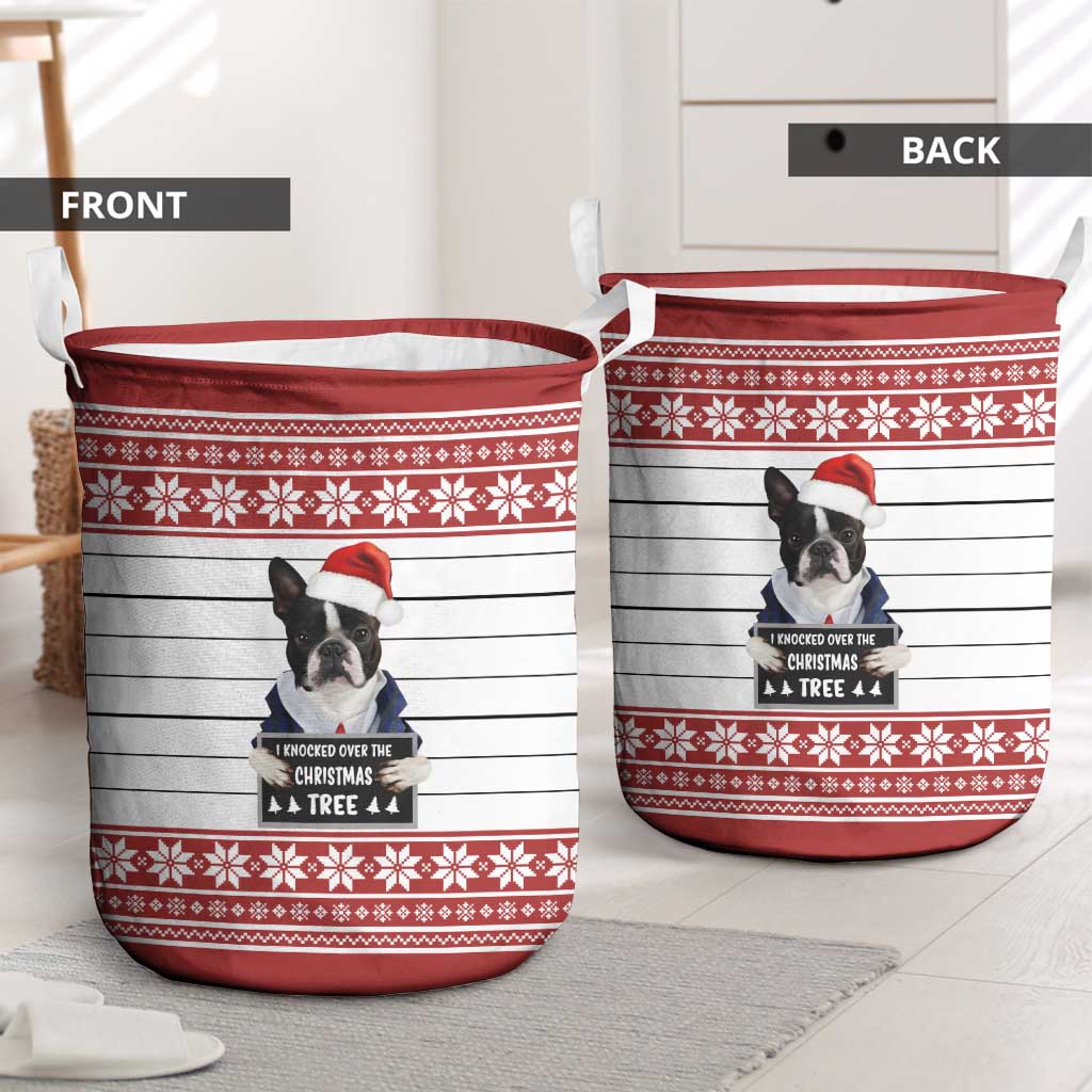 I Knocked Over Yhe Christmas Tree Christmas Christmas Laundry Basket Xmas Holiday Patterns - Wonder Print Shop