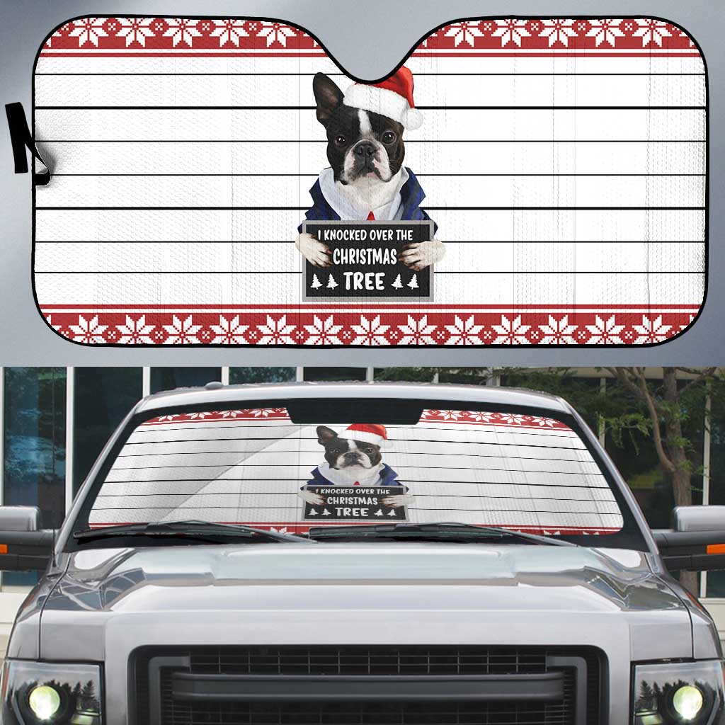 I Knocked Over Yhe Christmas Tree Christmas Christmas Auto Sun Shade Xmas Holiday Patterns - Wonder Print Shop