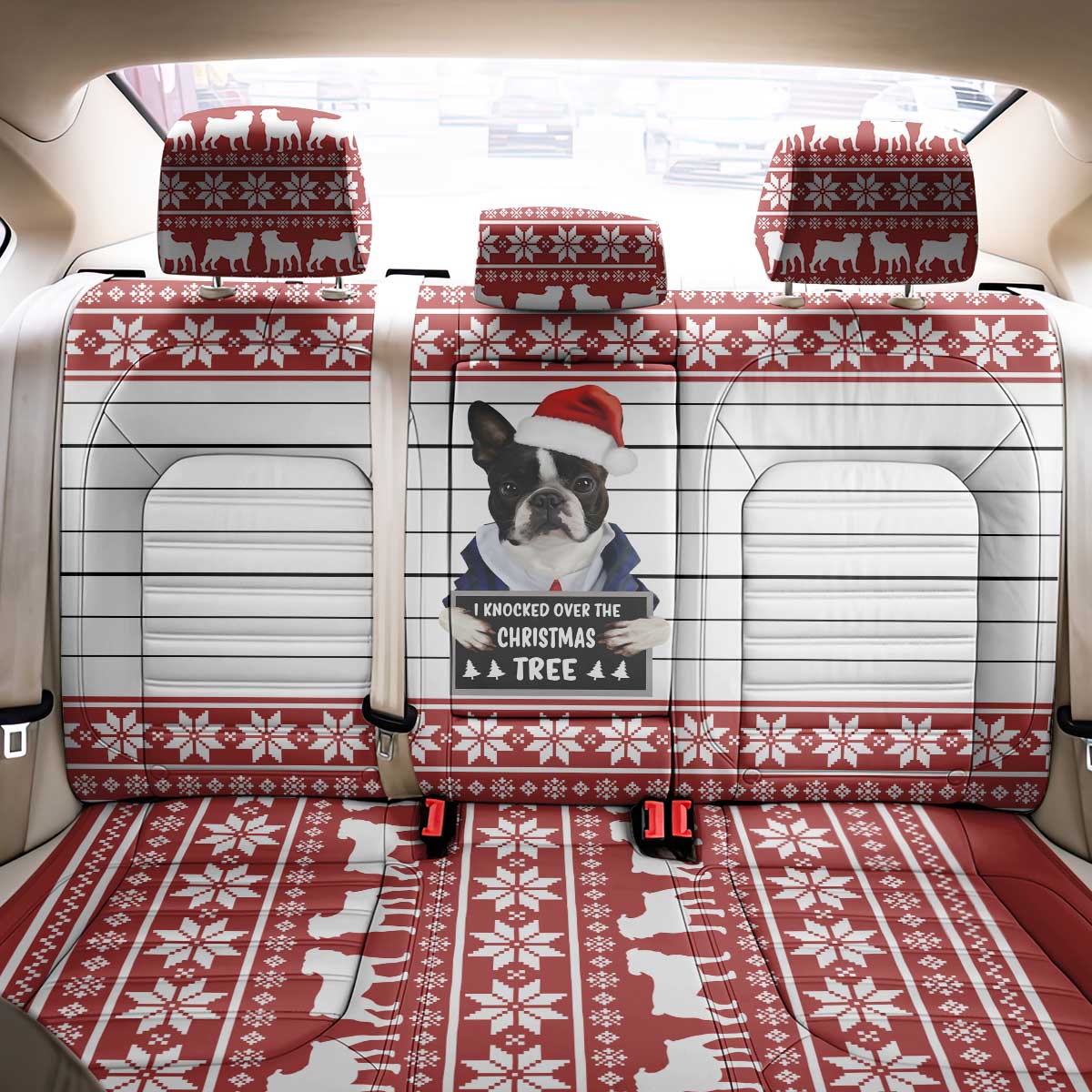 I Knocked Over Yhe Christmas Tree Christmas Christmas Back Car Seat Cover Xmas Holiday Patterns - Wonder Print Shop