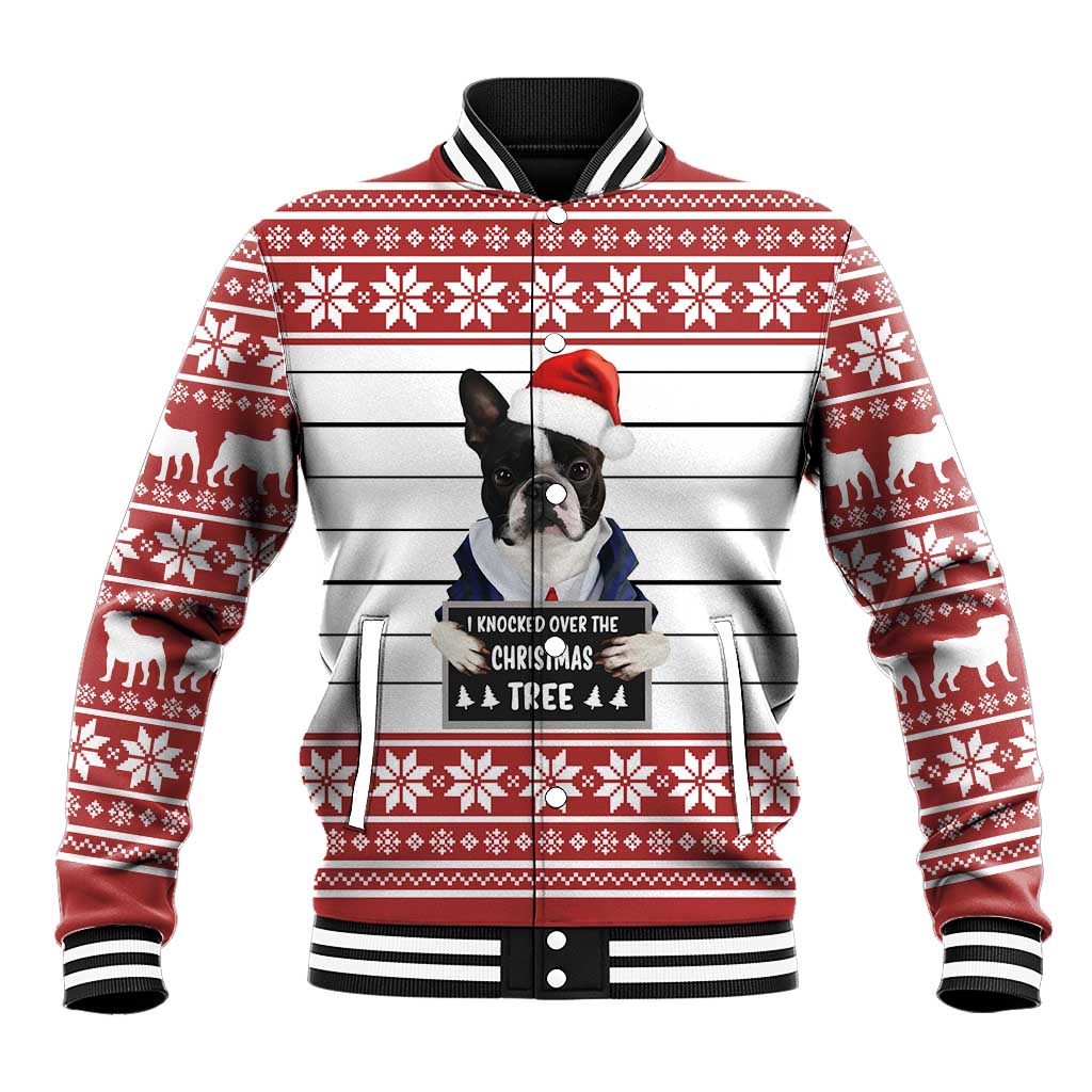 I Knocked Over Yhe Christmas Tree Christmas Christmas Baseball Jacket Xmas Holiday Patterns - Wonder Print Shop