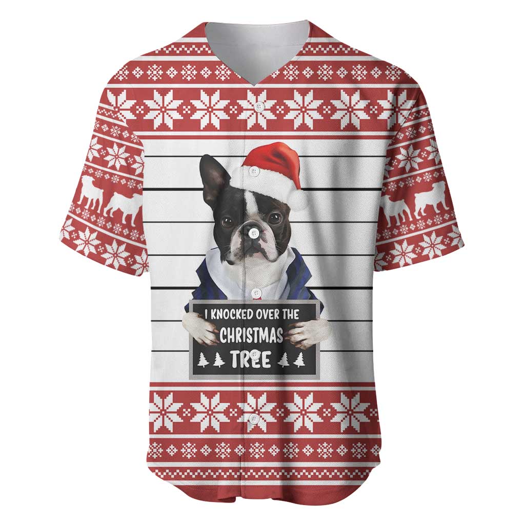 I Knocked Over Yhe Christmas Tree Christmas Christmas Baseball Jersey Xmas Holiday Patterns - Wonder Print Shop