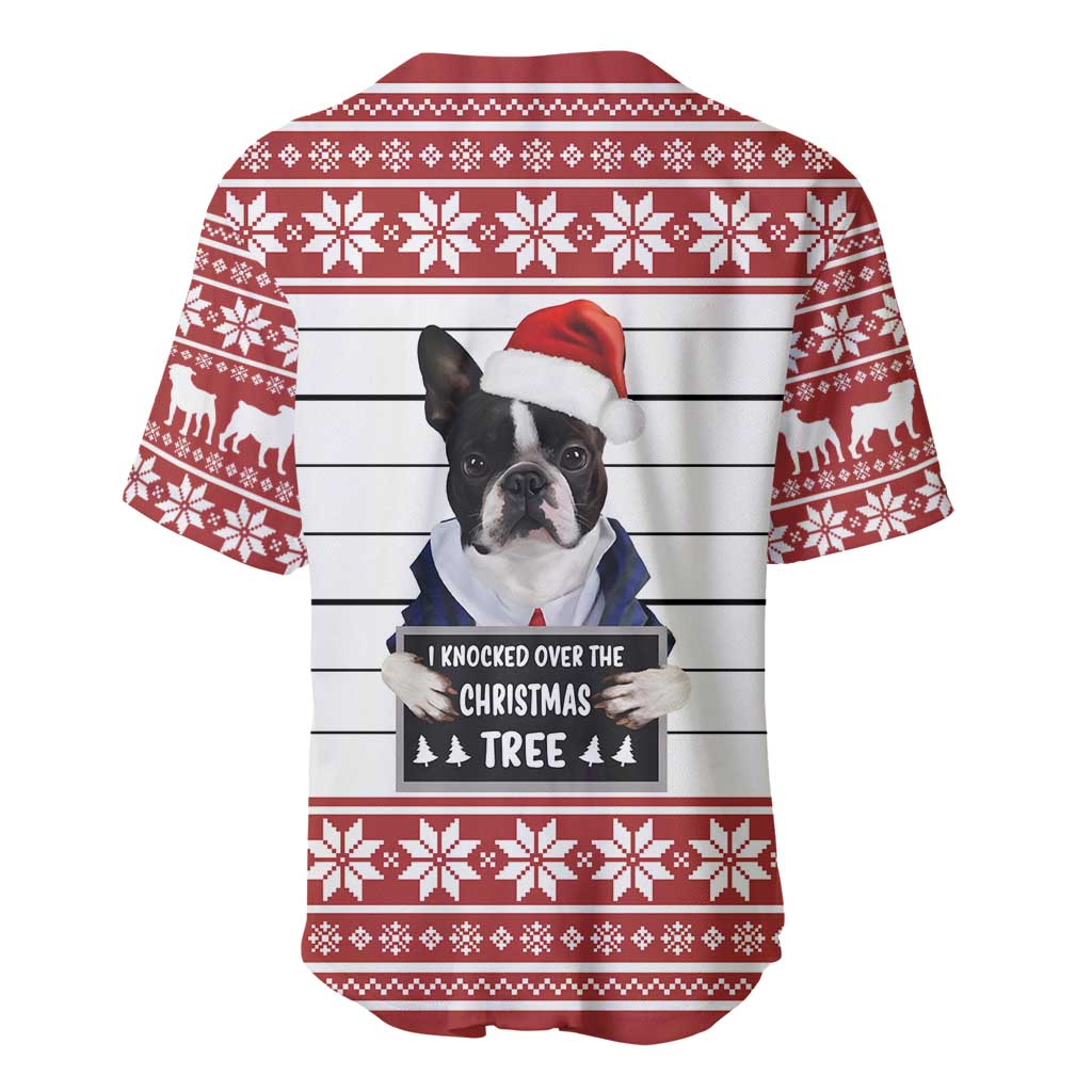 I Knocked Over Yhe Christmas Tree Christmas Christmas Baseball Jersey Xmas Holiday Patterns - Wonder Print Shop