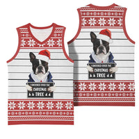 I Knocked Over Yhe Christmas Tree Christmas Christmas Basketball Jersey Xmas Holiday Patterns - Wonder Print Shop