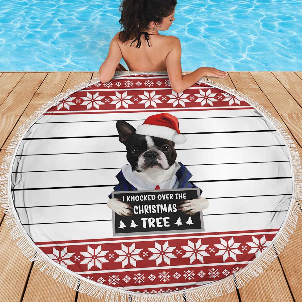 I Knocked Over Yhe Christmas Tree Christmas Christmas Beach Blanket Xmas Holiday Patterns - Wonder Print Shop