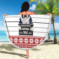 I Knocked Over Yhe Christmas Tree Christmas Christmas Beach Blanket Xmas Holiday Patterns - Wonder Print Shop