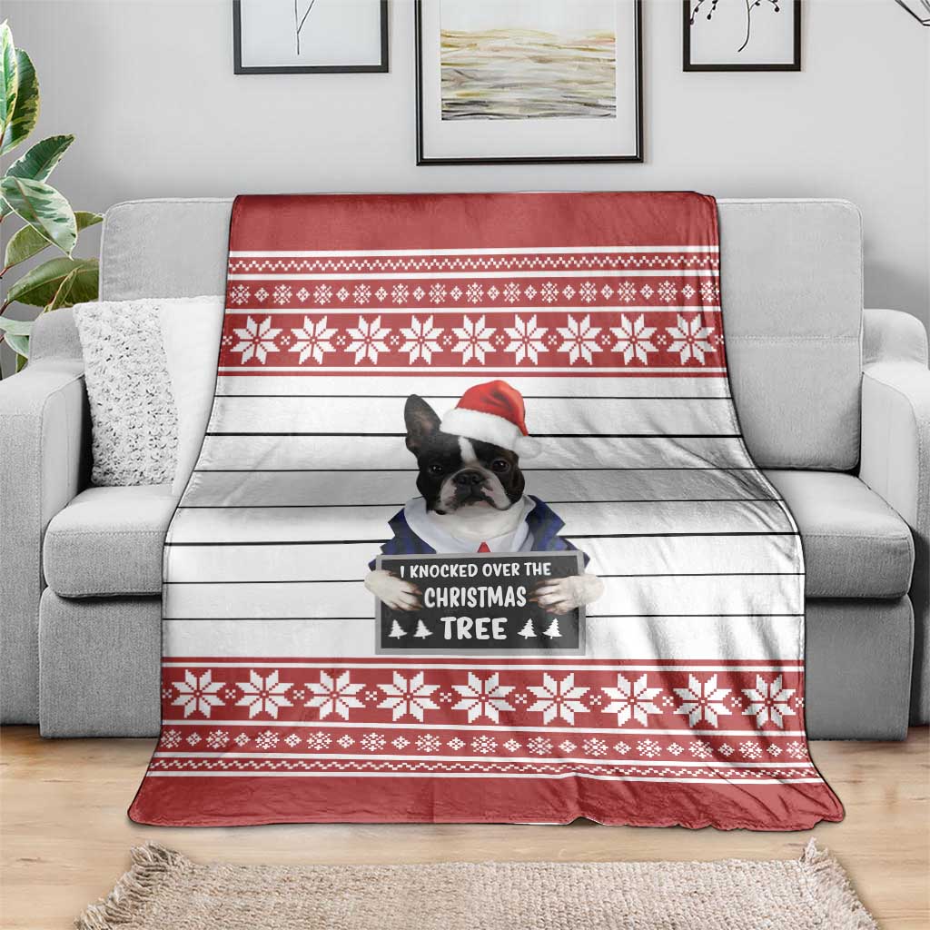 I Knocked Over Yhe Christmas Tree Christmas Christmas Blanket Xmas Holiday Patterns - undefined