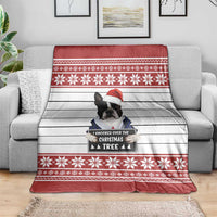 I Knocked Over Yhe Christmas Tree Christmas Christmas Blanket Xmas Holiday Patterns - undefined