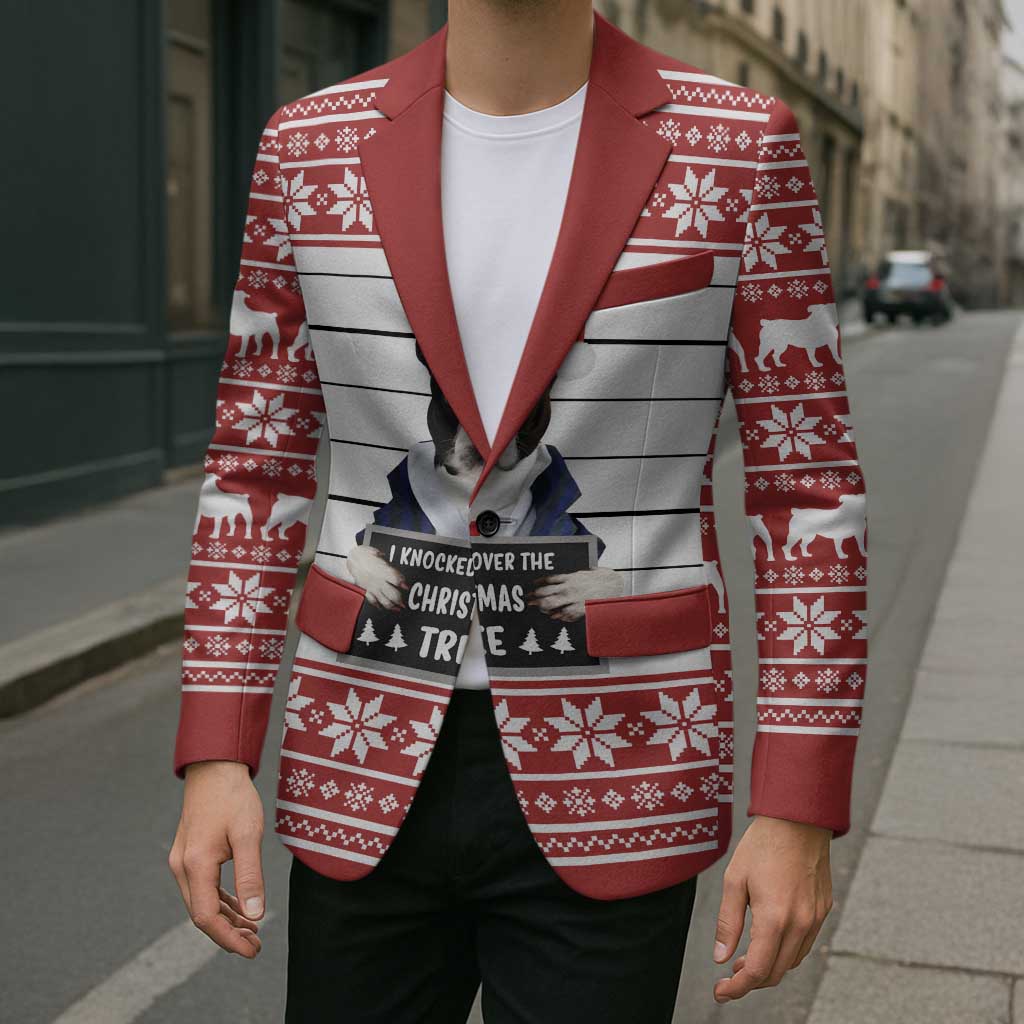 I Knocked Over Yhe Christmas Tree Christmas Christmas Blazer Xmas Holiday Patterns - Wonder Print Shop