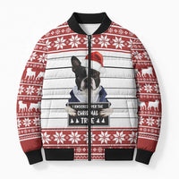 I Knocked Over Yhe Christmas Tree Christmas Christmas Bomber Puffer Jacket Xmas Holiday Patterns - Wonder Print Shop
