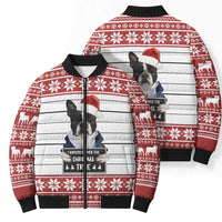 I Knocked Over Yhe Christmas Tree Christmas Christmas Bomber Puffer Jacket Xmas Holiday Patterns - Wonder Print Shop
