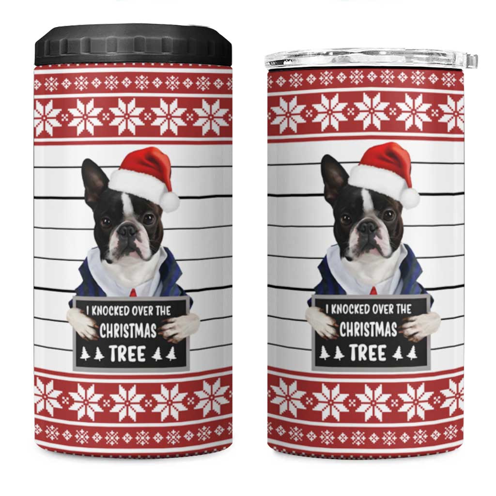 I Knocked Over Yhe Christmas Tree Christmas Christmas 4 in 1 Can Cooler Tumbler Xmas Holiday Patterns - Wonder Print Shop