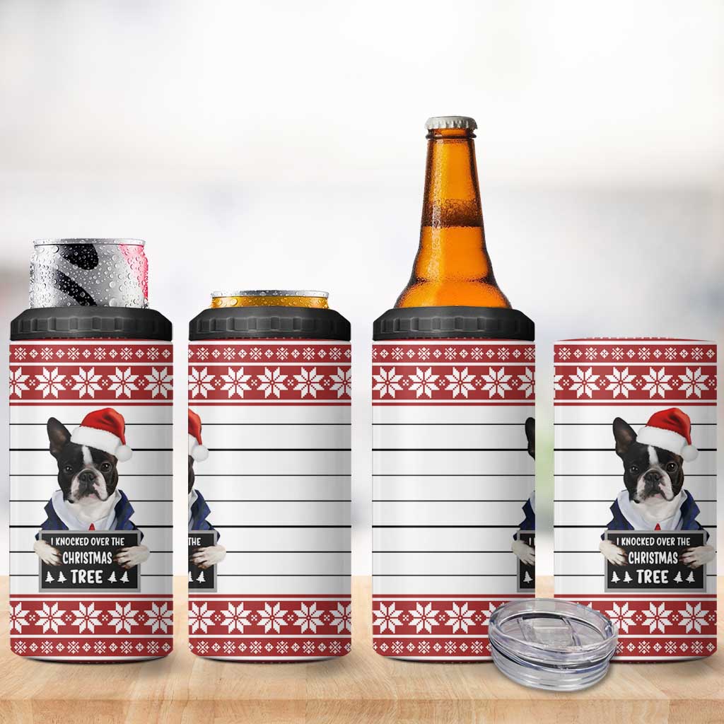 I Knocked Over Yhe Christmas Tree Christmas Christmas 4 in 1 Can Cooler Tumbler Xmas Holiday Patterns - Wonder Print Shop