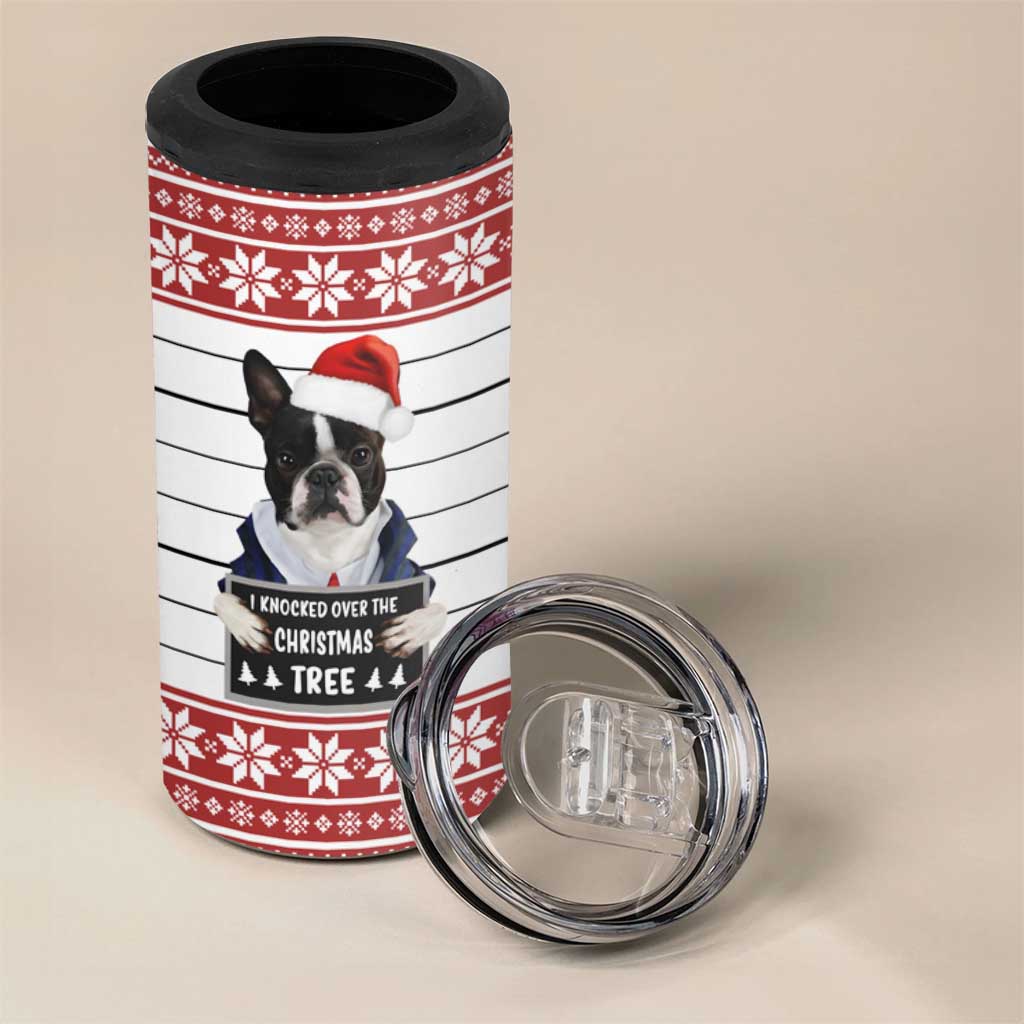 I Knocked Over Yhe Christmas Tree Christmas Christmas 4 in 1 Can Cooler Tumbler Xmas Holiday Patterns - Wonder Print Shop