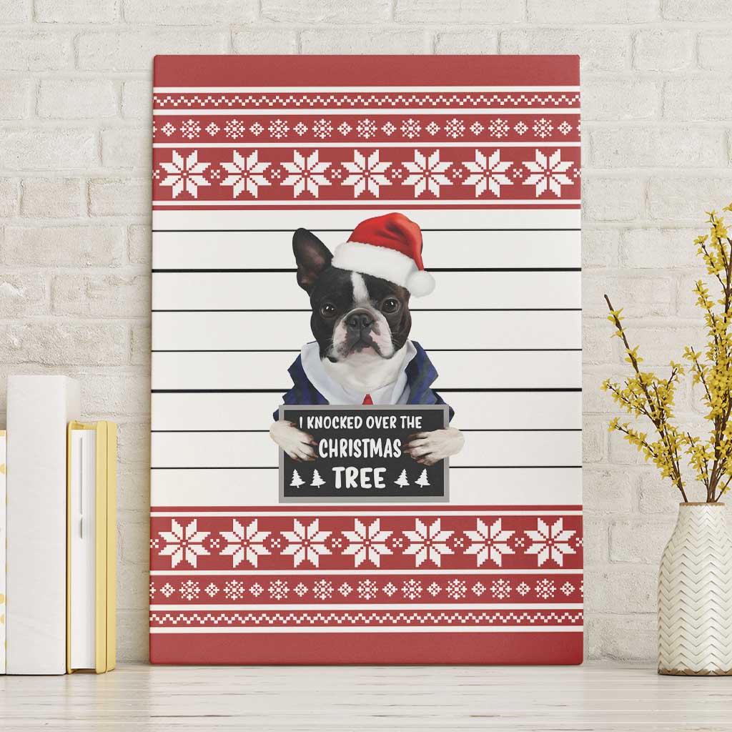 I Knocked Over Yhe Christmas Tree Christmas Christmas Canvas Wall Art Xmas Holiday Patterns - Wonder Print Shop