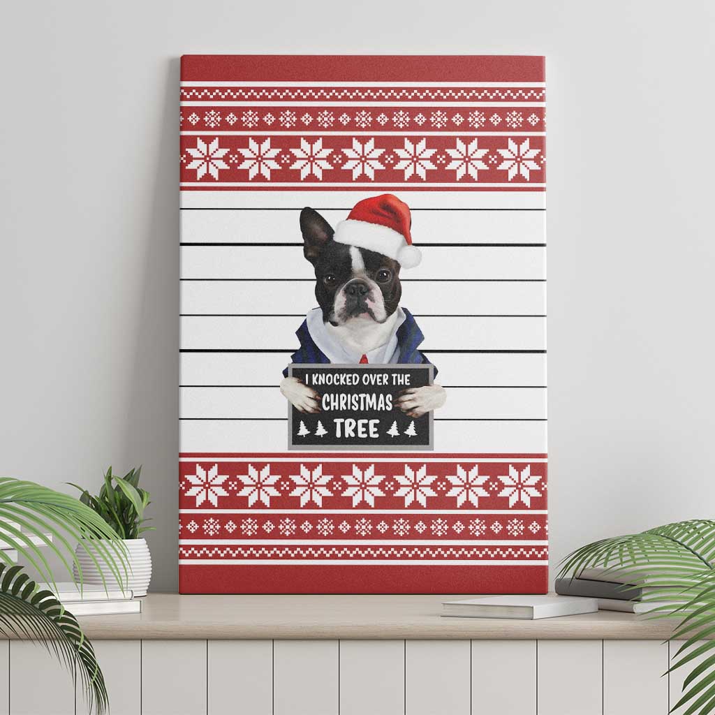 I Knocked Over Yhe Christmas Tree Christmas Christmas Canvas Wall Art Xmas Holiday Patterns - Wonder Print Shop