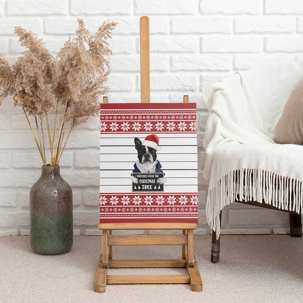 I Knocked Over Yhe Christmas Tree Christmas Christmas Canvas Wall Art Xmas Holiday Patterns - Wonder Print Shop