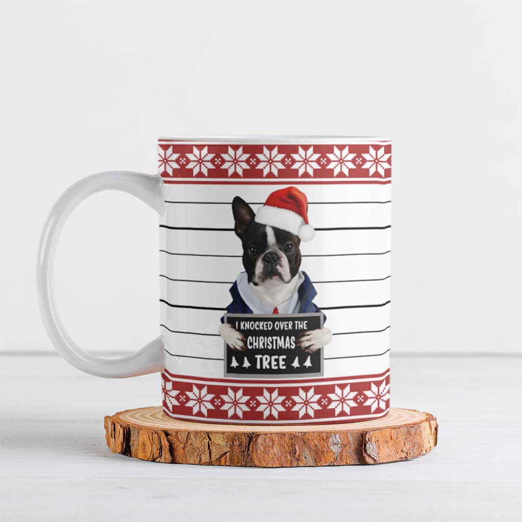 I Knocked Over Yhe Christmas Tree Christmas Christmas Ceramic Mug Xmas Holiday Patterns - Wonder Print Shop
