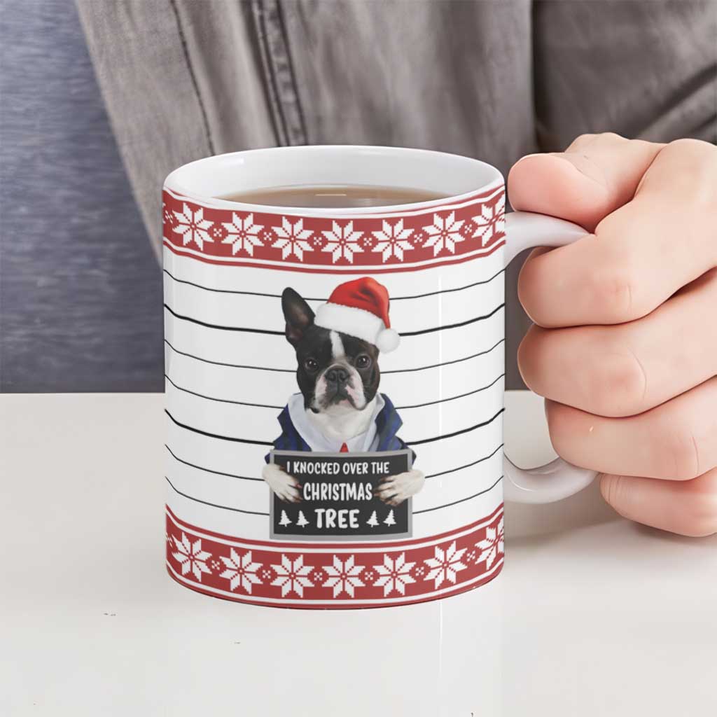 I Knocked Over Yhe Christmas Tree Christmas Christmas Ceramic Mug Xmas Holiday Patterns - Wonder Print Shop