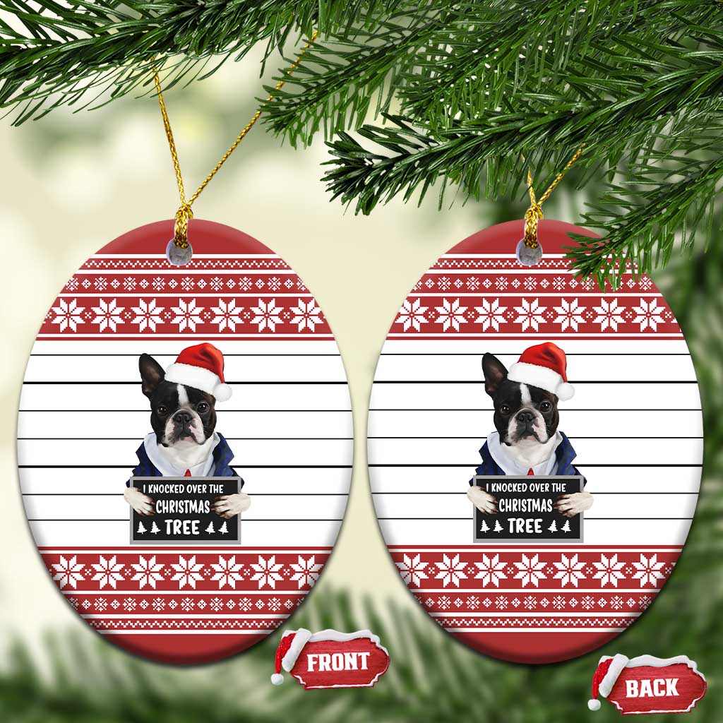 I Knocked Over Yhe Christmas Tree Christmas Ceramic Ornament Xmas Holiday Patterns - Wonder Print Shop