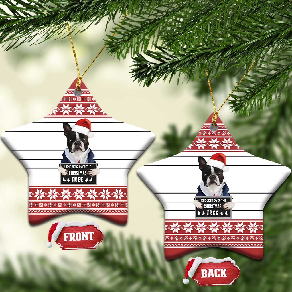 I Knocked Over Yhe Christmas Tree Christmas Ceramic Ornament Xmas Holiday Patterns - Wonder Print Shop