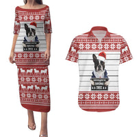 I Knocked Over Yhe Christmas Tree Christmas Christmas Couples Matching Puletasi and Hawaiian Shirt Xmas Holiday Patterns - Wonder Print Shop