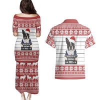 I Knocked Over Yhe Christmas Tree Christmas Christmas Couples Matching Puletasi and Hawaiian Shirt Xmas Holiday Patterns - Wonder Print Shop