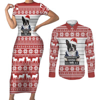 I Knocked Over Yhe Christmas Tree Christmas Christmas Couples Matching Short Sleeve Bodycon Dress and Long Sleeve Button Shirt Xmas Holiday Patterns - Wonder Print Shop