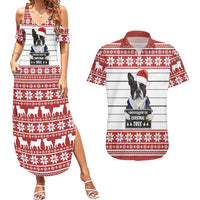 I Knocked Over Yhe Christmas Tree Christmas Christmas Couples Matching Summer Maxi Dress and Hawaiian Shirt Xmas Holiday Patterns - Wonder Print Shop