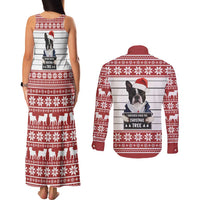 I Knocked Over Yhe Christmas Tree Christmas Christmas Couples Matching Tank Maxi Dress and Long Sleeve Button Shirt Xmas Holiday Patterns - Wonder Print Shop