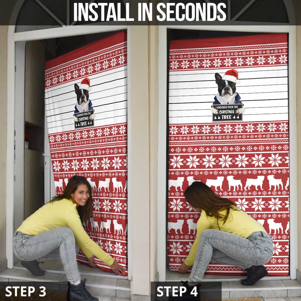 I Knocked Over Yhe Christmas Tree Christmas Christmas Door Cover Xmas Holiday Patterns - Wonder Print Shop