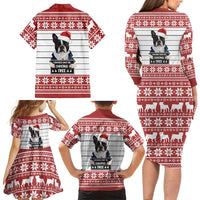 I Knocked Over Yhe Christmas Tree Christmas Christmas Family Matching Long Sleeve Bodycon Dress and Hawaiian Shirt Xmas Holiday Patterns - Wonder Print Shop