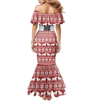 I Knocked Over Yhe Christmas Tree Christmas Christmas Family Matching Mermaid Dress and Hawaiian Shirt Xmas Holiday Patterns - Wonder Print Shop
