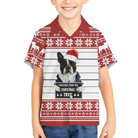 I Knocked Over Yhe Christmas Tree Christmas Christmas Family Matching Off The Shoulder Long Sleeve Dress and Hawaiian Shirt Xmas Holiday Patterns - Wonder Print Shop